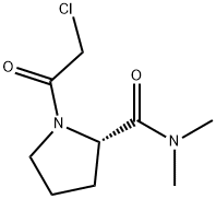 2-Pyrrolidinecarboxamide, 1-(2-chloroacetyl)-N,N-dimethyl-, (2S)- 化学構造式