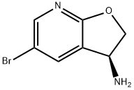 (3S)-5-Bromo-2,3-dihydrofuro[2,3-b]pyridin-3-amine Struktur