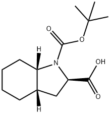 1H-?Indole-?1,?2-?dicarboxylic acid, octahydro-?, 1-?(1,?1-?dimethylethyl) ester, (2R,?3aS,?7aS)?-|(2R,3AS,7AS)-1-叔丁氧羰基-2,3,3A,4,5,6,7,7A-八氢吲哚-2-羧酸