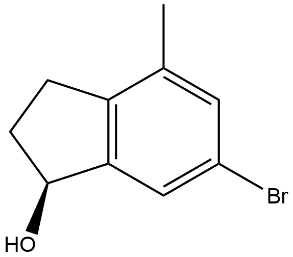 (S)-6-Bromo-2,3-dihydro-4-methyl-1H-inden-1-ol Structure