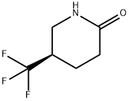 2-Piperidinone, 5-(trifluoromethyl)-, (5R)- 化学構造式