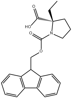 (2S)-Fmoc-Pro(2-Ethyl)-OH Structure