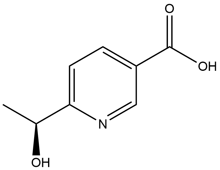 (S)-6-(1-羟乙基)烟酸, 2382268-44-0, 结构式