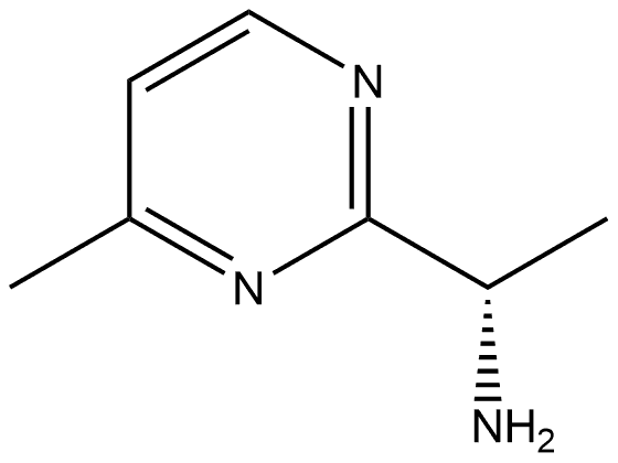 (αS)-α,4-Dimethyl-2-pyrimidinemethanamine 化学構造式