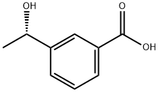 Benzoic acid, 3-[(1S)-1-hydroxyethyl]- Structure