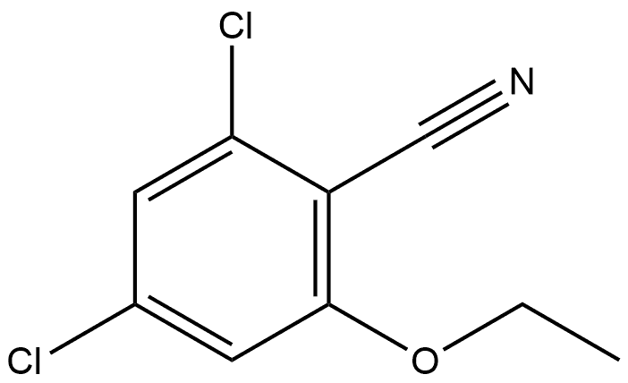 2,4-Dichloro-6-ethoxybenzonitrile Struktur