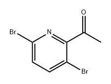 Ethanone, 1-(3,6-dibromo-2-pyridinyl)- Structure