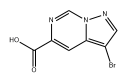 Pyrazolo[1,5-c]pyrimidine-5-carboxylic acid, 3-bromo- Structure