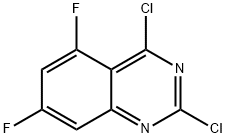 Quinazoline, 2,4-dichloro-5,7-difluoro- Structure