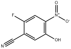 2-Fluoro-5-hydroxy-4-nitrobenzonitrile Structure
