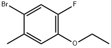 1-Bromo-4-ethoxy-5-fluoro-2-methylbenzene 结构式