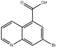 5-Quinolinecarboxylic acid, 7-bromo- 化学構造式