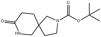 tert-butyl 8-oxo-2,7-diazaspiro[4.5]decane-2-carboxylate 化学構造式