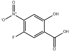 5-氟-2-羟基-4-硝基苯甲酸 结构式