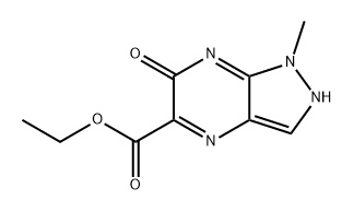 1H-Pyrazolo[3,4-b]pyrazine-5-carboxylic acid, 2,6-dihydro-1-methyl-6-oxo-, ethyl ester Structure
