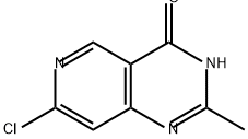 Pyrido[4,3-d]pyrimidin-4(3H)-one, 7-chloro-2-methyl- 化学構造式