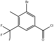 3-Bromo-4-methyl-5-
(trifluoromethyl)benzoyl chloride Structure