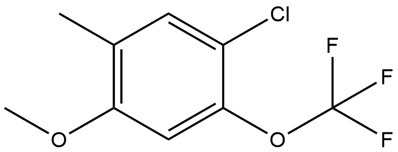1-Chloro-4-methoxy-5-methyl-2-(trifluoromethoxy)benzene,2383676-27-3,结构式