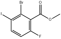 Methyl 2-bromo-6-fluoro-3-iodobenzoate Struktur