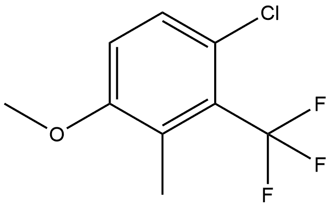 1-Chloro-4-methoxy-3-methyl-2-(trifluoromethyl)benzene,2383707-33-1,结构式