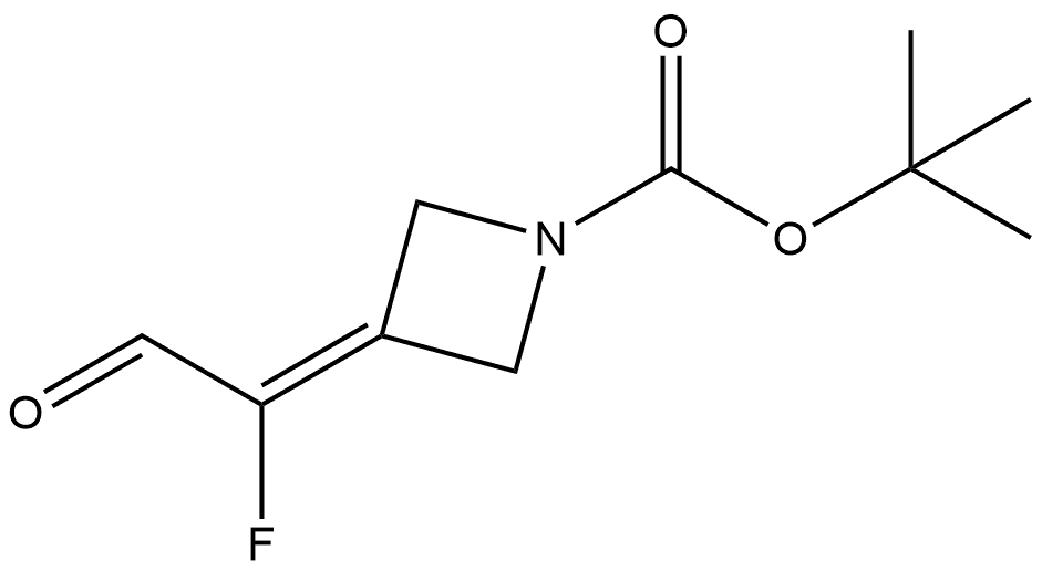 1,1-Dimethylethyl 3-(1-fluoro-2-oxoethylidene)-1-azetidinecarboxylate Structure