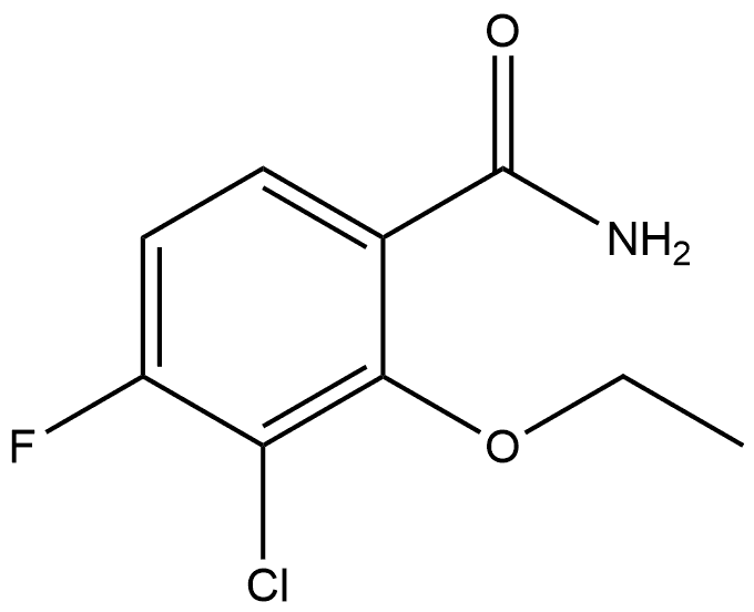 3-Chloro-2-ethoxy-4-fluorobenzamide 化学構造式