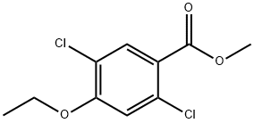 Benzoic acid, 2,5-dichloro-4-ethoxy-, methyl ester Struktur