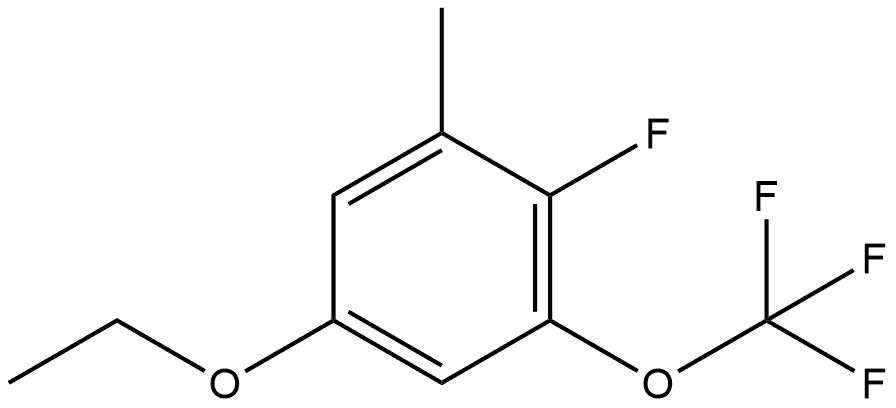 5-Ethoxy-2-fluoro-1-methyl-3-(trifluoromethoxy)benzene Structure