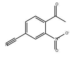 Benzonitrile, 4-acetyl-3-nitro- 化学構造式