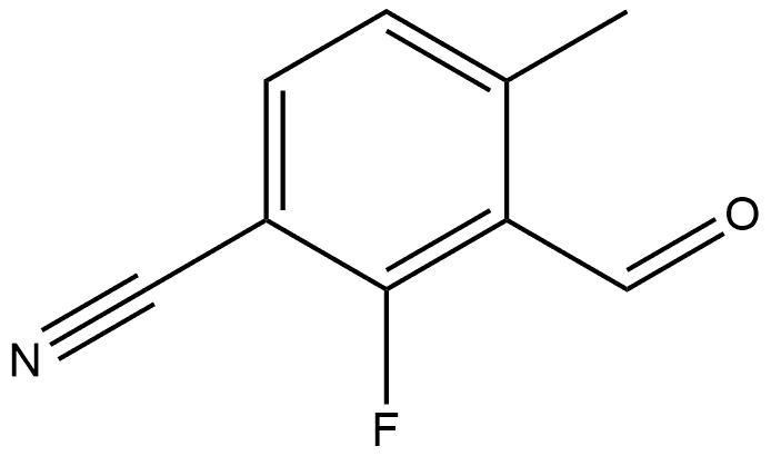 2-Fluoro-3-formyl-4-methylbenzonitrile Structure