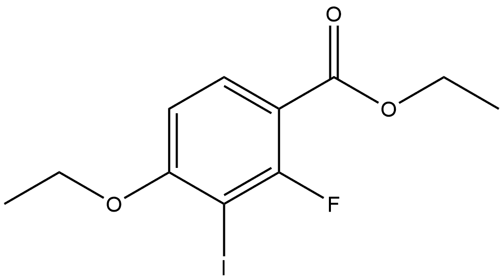 Ethyl 4-ethoxy-2-fluoro-3-iodobenzoate Struktur