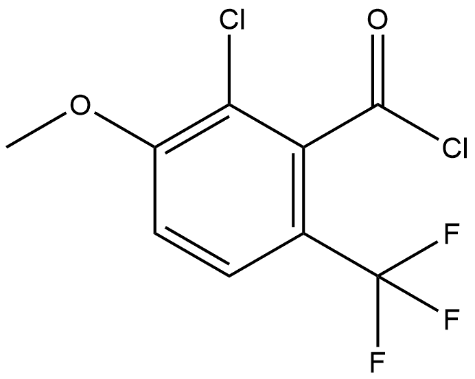 2-Chloro-3-methoxy-6-(trifluoromethyl)benzoyl chloride Structure