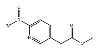 3-Pyridineacetic acid, 6-nitro-, methyl ester,2383947-08-6,结构式