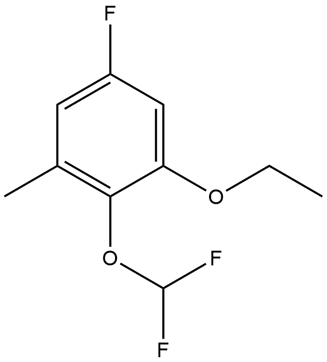 2-(Difluoromethoxy)-1-ethoxy-5-fluoro-3-methylbenzene,2383975-14-0,结构式