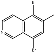 5,8-二溴-6-甲基异喹啉,2383980-14-9,结构式