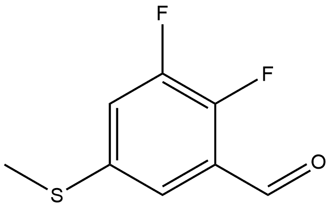 2,3-difluoro-5-(methylthio)benzaldehyde 结构式