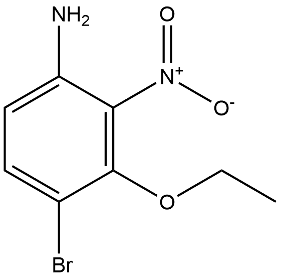 4-Bromo-3-ethoxy-2-nitroaniline 化学構造式
