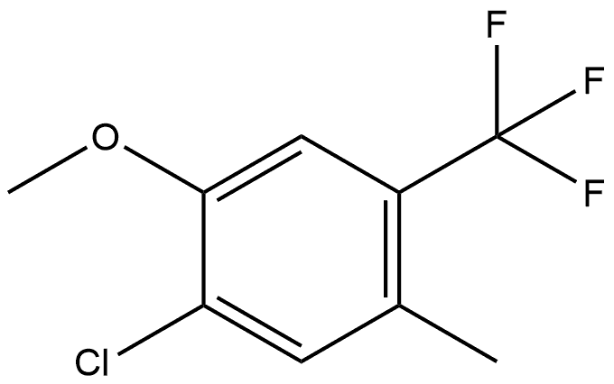 1-Chloro-2-methoxy-5-methyl-4-(trifluoromethyl)benzene Struktur