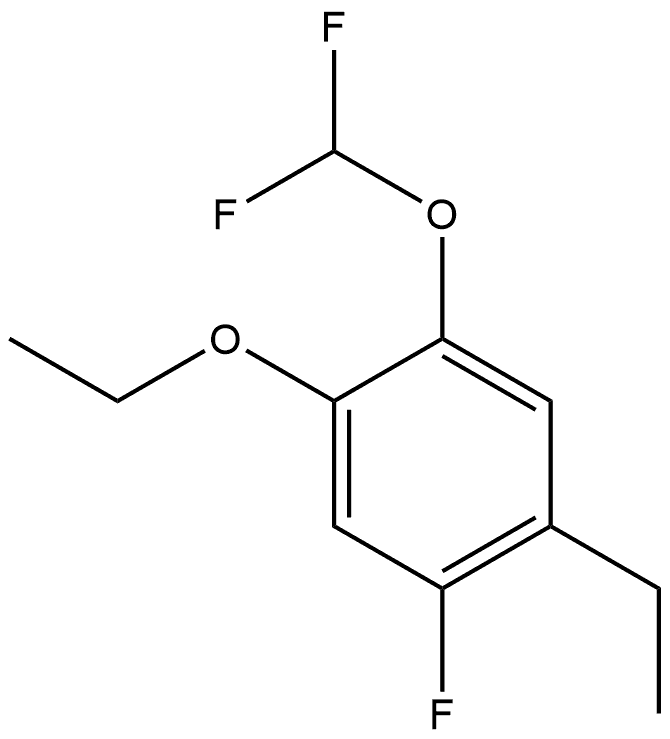 1-(Difluoromethoxy)-2-ethoxy-5-ethyl-4-fluorobenzene Structure