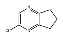 5H-Cyclopenta[b]pyrazine, 2-chloro-6,7-dihydro- Structure