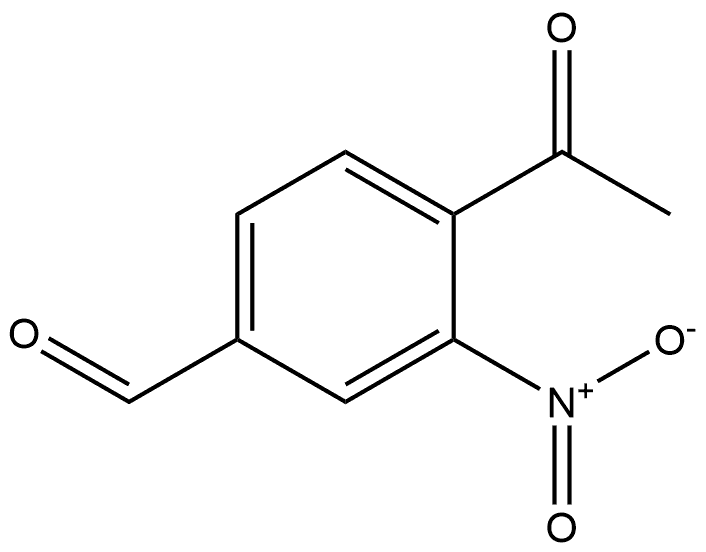 4-Acetyl-3-nitrobenzaldehyde Structure