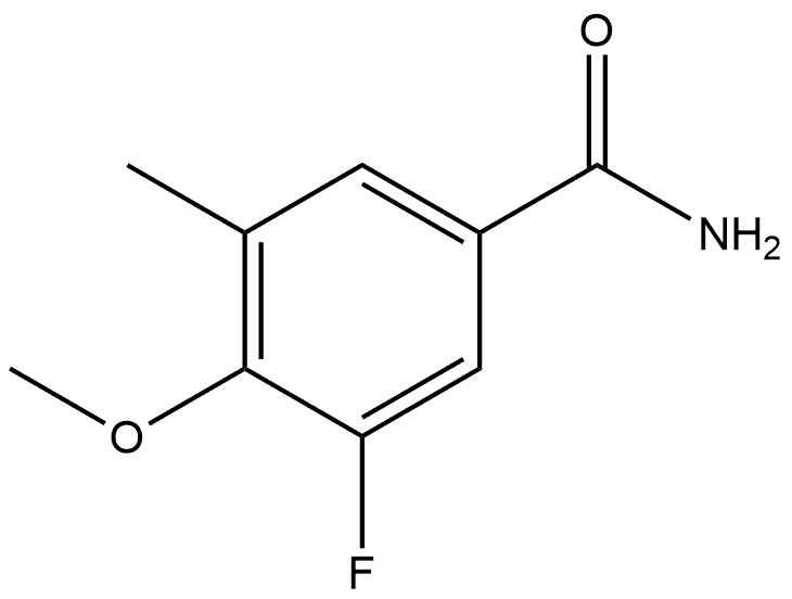 3-Fluoro-4-methoxy-5-methylbenzamide|