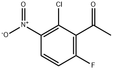 1-(2-chloro-6-fluoro-3-nitrophenyl)ethanone 化学構造式