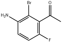 1-(3-Amino-2-bromo-6-fluorophenyl)ethanone Structure