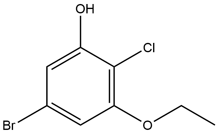 5-Bromo-2-chloro-3-ethoxyphenol Structure