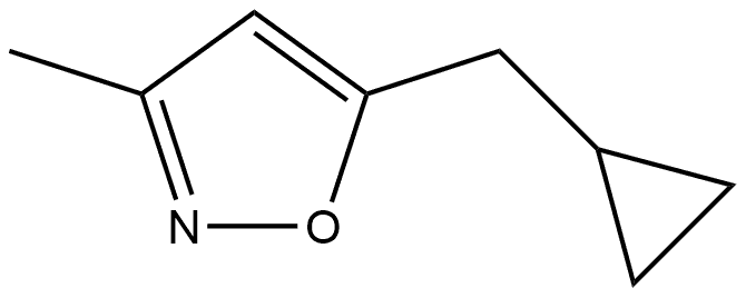 5-(Cyclopropylmethyl)-3-methylisoxazole,2384286-74-0,结构式