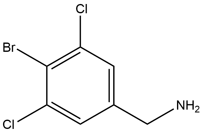 4-Bromo-3,5-dichlorobenzenemethanamine Structure