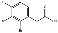 Benzeneacetic acid, 2-bromo-3-chloro-4-fluoro-|2-(2-溴-3-氯-4-氟苯基)乙酸