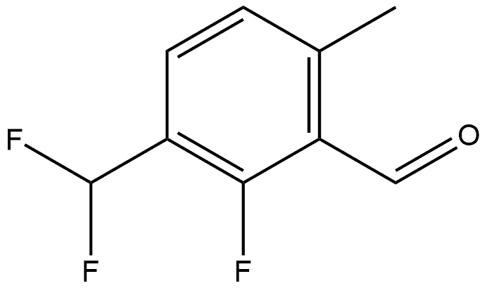 3-(difluoromethyl)-2-fluoro-6-methylbenzaldehyde Structure