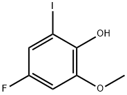 2-Iodo-4-fluoro-6-methoxyphenol Struktur